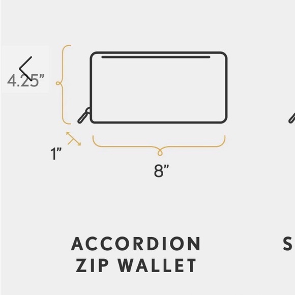 Portland Leather Goods | Accordion Zip Wallet | Nutmeg - Picture 4 of 5